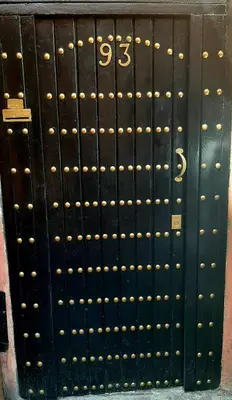 a stack of lockers with the number on them at DUPLEX MEDINA AVEC TERRASSE in Marrakech