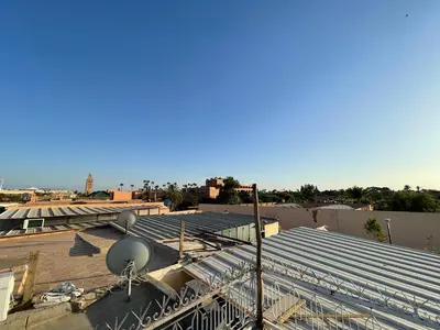 a view of the roof of a building at Riad Mama Toutou in Marrakech