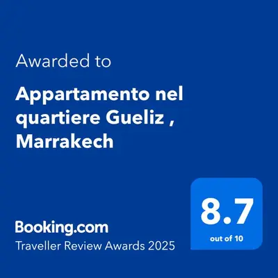 a screenshot of a cell phone with the text upgraded to appointment ne quartier g at Appartamento nel quartiere Gueliz , Marrakech in Marrakech