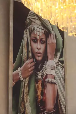 a picture of a woman in a picture frame at Riad La Fayette Bed & Breakfast in Marrakech