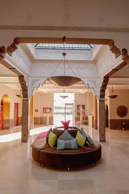 a large bedroom with a large bed in a room at Palais Jena in Marrakech