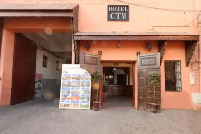 a building with a sign in front of it at HOTEL CTM in Marrakech