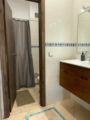 a bathroom with a shower and a sink at Entre ville et détente- les portes de Guéliz in Marrakech