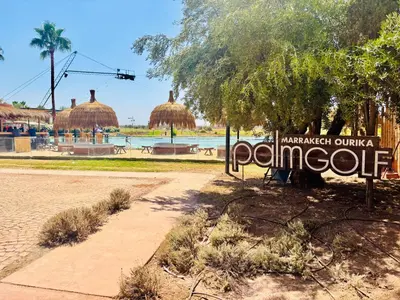 a sign that reads marriott oahuahoahoahoahoahoahoahoolis at Private Villa BSF - Pool & Spa - Palm Golf in Marrakech