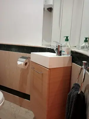a bathroom with a sink and a toilet at Lovely Marrakech in Marrakech