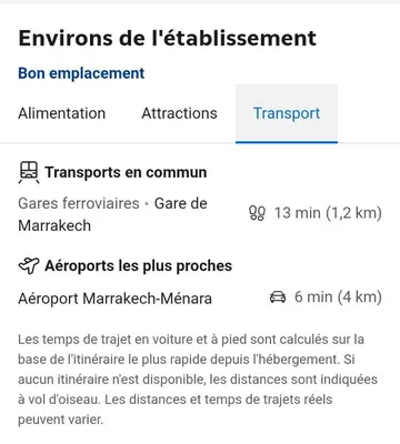 a screenshot of a cell phone screen with a list of functions at Joli appartement Gueliz centre ville in Marrakech