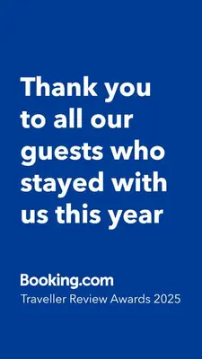 a blue background with the words thank you to all our guests who stayed with us at Gueliz Luxury Apt with Pool Self Check In 24 7 Security in Marrakech