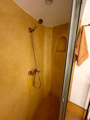 a shower with a shower head in a bathroom at Little 24 in Marrakech