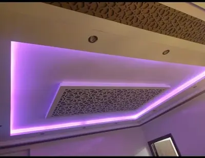 a purple light on the ceiling of a room at Appartement de luxe à louer in Marrakech