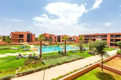 an image of the pool at a resort at New! App avec Vue sur Piscine à Noria Golf in Marrakech