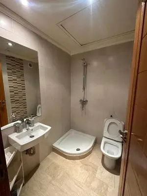 a bathroom with a toilet and a sink at Yany cosy appartement in Marrakech