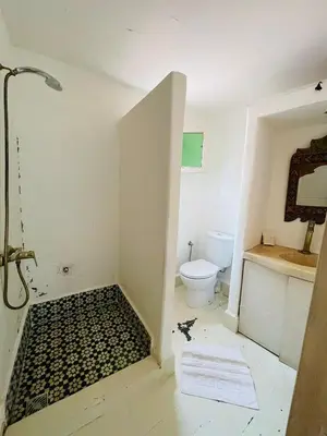 a bathroom with a shower and a toilet at Diamant La Ville Rouge in Marrakech