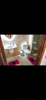 a bathroom with a toilet and a sink at Love studio in Marrakech