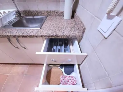 a kitchen with a counter with a sink at old a supprimer in Marrakech