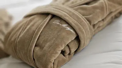 a close up of a pair of brown pants at Villa Dar Maryam in Marrakech