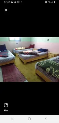 three beds are lined up in a room at Marrakech in Marrakech