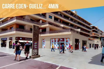 a rendering of a building with people walking outside at Le Spacieux de Gueliz avec Piscine et Terasse in Marrakech