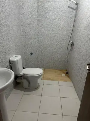 a bathroom with a toilet and a sink at EuroOriental house in Marrakech