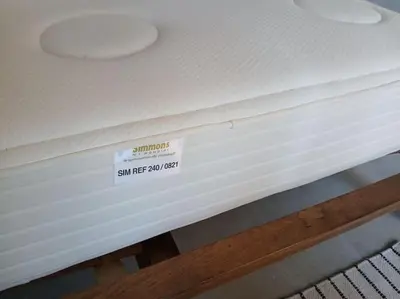 a mattress with a sticker on the top of it at Appartement Palmeraie avec terrasse in Marrakech