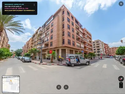a rendering of a city street with a building at Piscine Guéliz Center Yoga in Marrakech