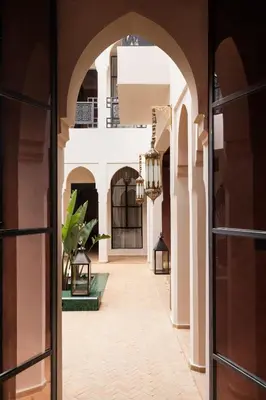 an entrance to a building with an archway at Riad Dar Acsameda & Spa in Marrakech