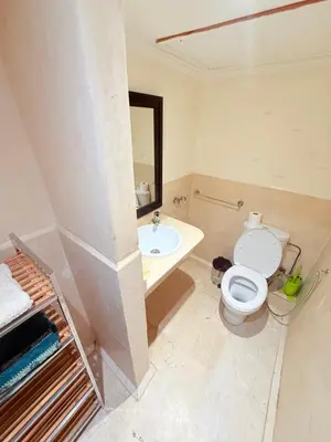 a bathroom with a toilet and a sink at D13 Confortable A Riad Jawhara & Piscines in Marrakech