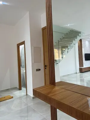 a room with a mirror and a stair case at Villa Marrakech karim in Marrakech