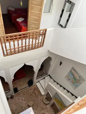 an overhead view of a staircase in a house at LOGEMENT ENTIER MARRAKECh G4 N41 in Marrakech