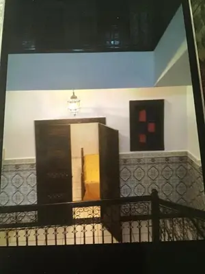 a view of a room from a balcony at Riad shamekh in Marrakech