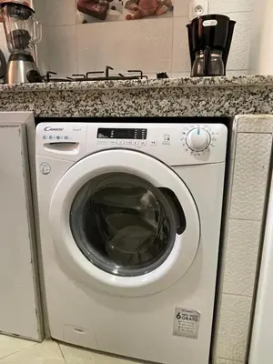 a washing machine in a kitchen with a counter at Apartment in Marrakesh in Marrakech