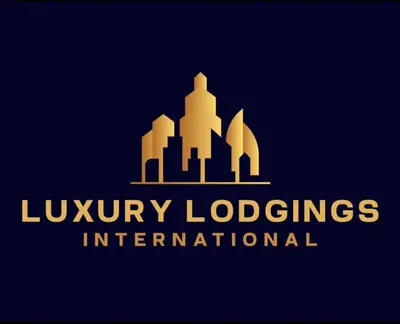 a logo for a luxury lodges international at Luxury Lodgings Intl in Marrakech