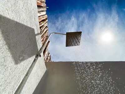 a street light on the side of a building at Luxury Riad, Marrakech, Pool, Free Airport Shuttle, Dar Bassidi in Marrakech