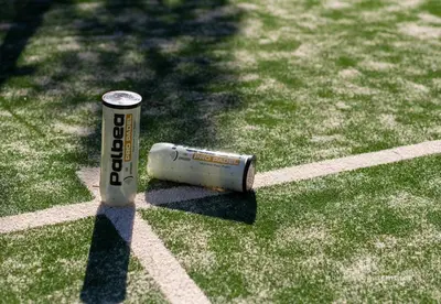 a baseball bat sitting on top of a field at Villa Luxe Padel in Marrakech