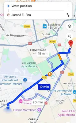 a map of the city of lyon with indexes of cities at Gold Holidays 02 in Marrakech