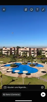 a screenshot of an iphone screen with the submit line leremember at Prestigia golf in Marrakech