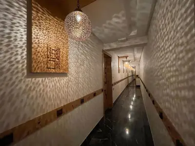 a hallway with a hallwayngthngthngthngth at Luxury Retreat 2Bdr Appartment In Prime Marrakech in Marrakech