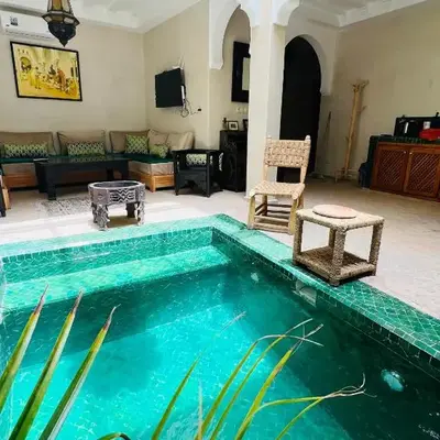 Riad Émeraude Privé 3 chambres avec piscine Médina Marrakech