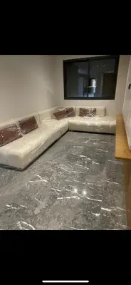 a room with two mattresses sitting on the floor at The YY collection apartments in Marrakech