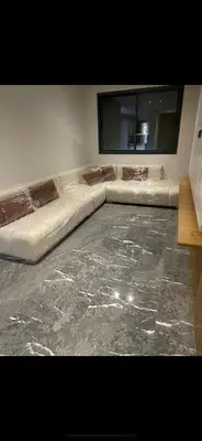 a room with two mattresses sitting on the floor at The YY collection apartments in Marrakech