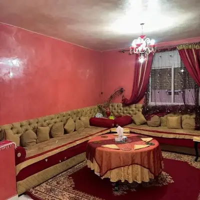 2 bedroom apartment with Moroccan living room in Allal El Fassi