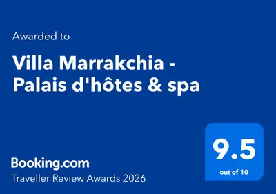 a screenshot of a cell phone with the text wanted to villa marrakita at Villa Marrakchia - Palais d'hôtes in Marrakech