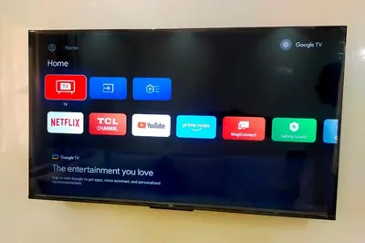 a television screen with many different apps on it at Cozy Apt in Heart of Marrakech, Walk Everywhere in Marrakech