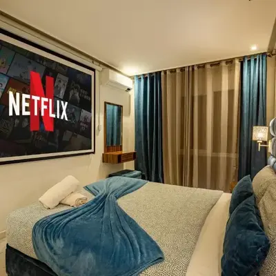 Luxury CINÉMA-BEDROOM AK38 FullHD Guéliz-TopCenter