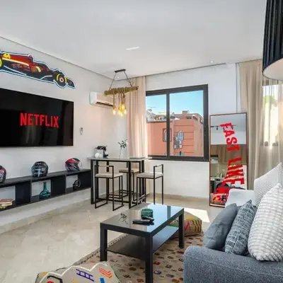 Condo in Gueliz inspired by motorsports