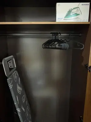 a close up of a black refrigerator at Elegant & Cozy Stay in Center in Marrakech
