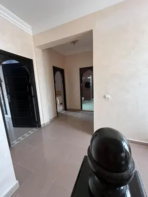 a room with a stack of tires on the floor at Villa with private pool in Tamensourt