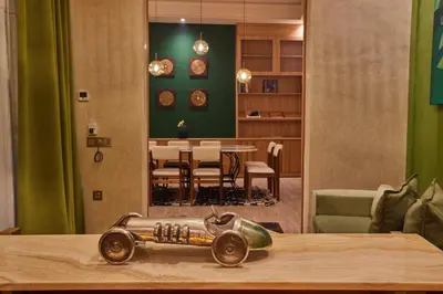 a toy car sitting on top of a table at Zen Zone Boutique Riad & Spa in Marrakech