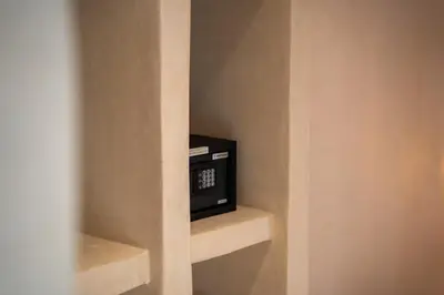 a small television in a corner of a room at Riad JAIA in Marrakech
