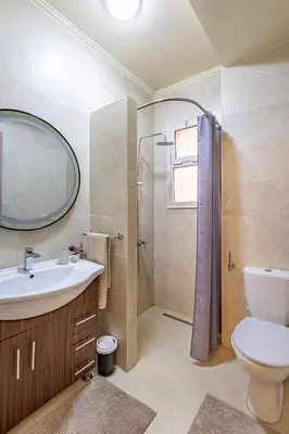 a bathroom with a sink toilet and a shower at Chic & Calm in Marrakech, Ideal for Digital Nomads in Marrakech
