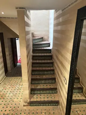 a set of stairs in a building at Échappée onirique au cœur de Marrakech in Marrakech
